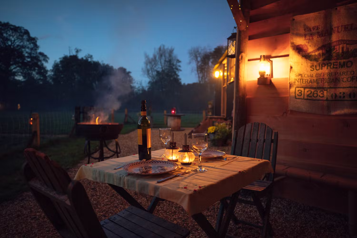 Millie The Hut shepherd's hut glamping in the Welsh Marches