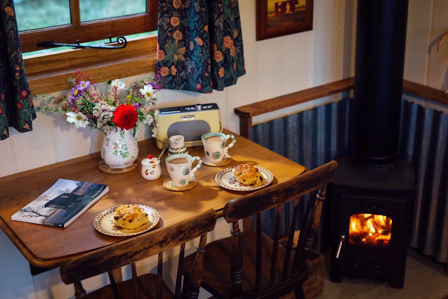 Millie The Hut shepherd's hut glamping in the Welsh Marches