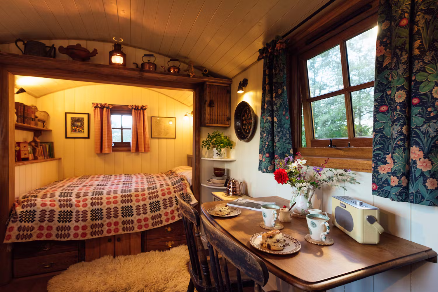 Millie The Hut shepherd's hut glamping in the Welsh Marches