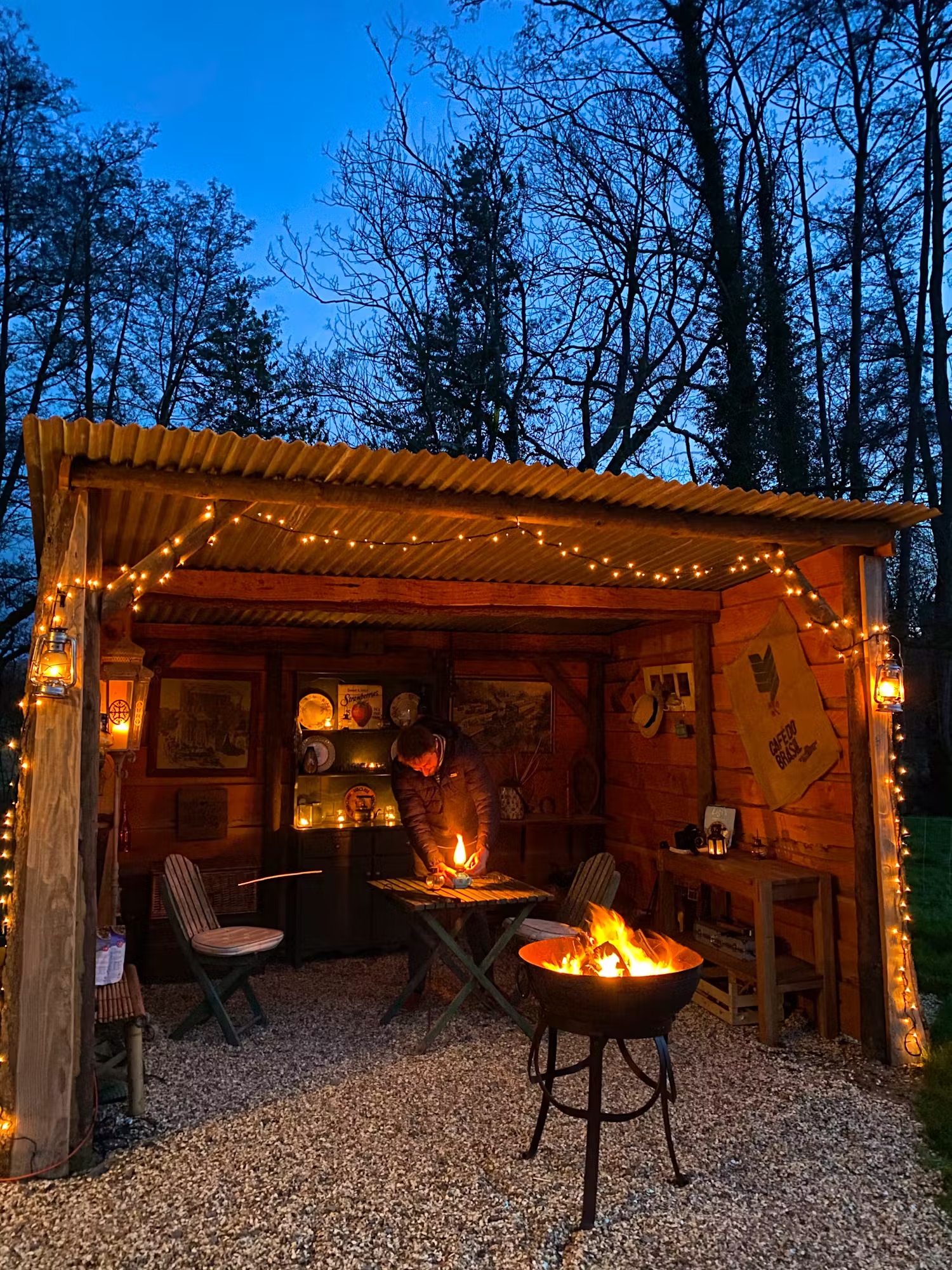 Millie The Hut shepherd's hut glamping in the Welsh Marches